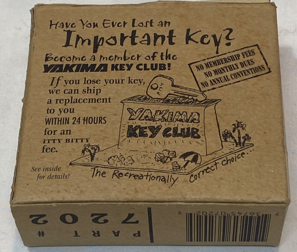 Yakima Roof Rack Locks Same Key System Set Of 2k In Box Yakima 7202